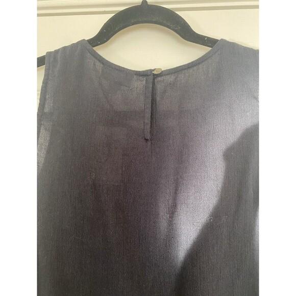 J.Jill Womens Embroidered Navy Floral Tank Size XS NWT - Picture 6 of 7